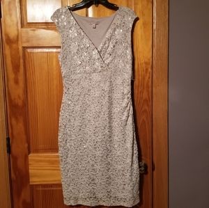 Brand new, Very Sparkling cream lace dress
